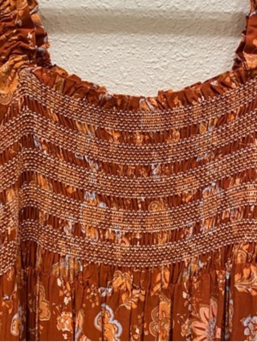 Free People Maxi Dress Sweet Escape In  Mocha Combo. Size S - Picture 4 of 7